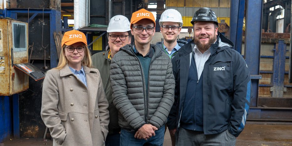 Verzinkerei Wasserstoff statt Erdgas Projekt H2Raum