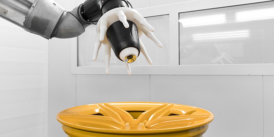 Automatisiertes Beschichten mit Wasserlack