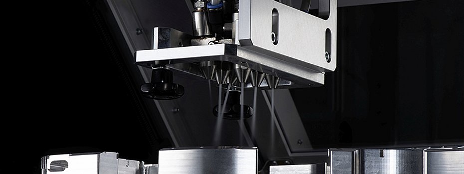 Schneestrahltechnologie Reinigung Heißprägemaschine