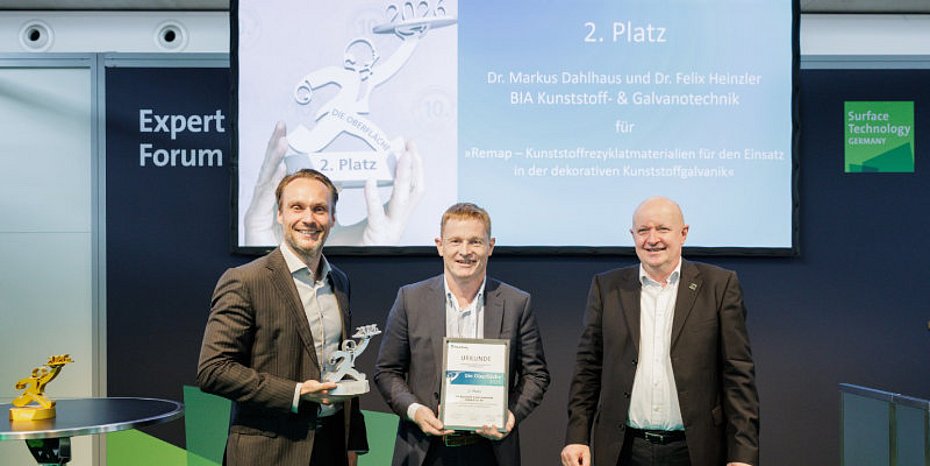 Stuttgarter Oberflächentechnik-Preis »Die Oberfläche« Preisträger Gewinner