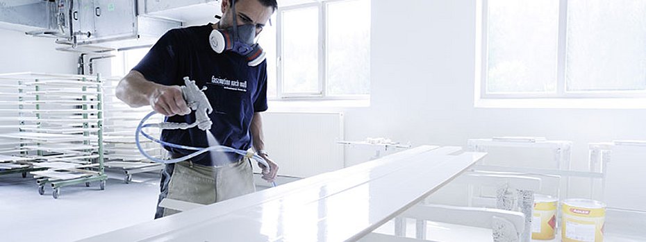 Umstellung auf Wasserlack