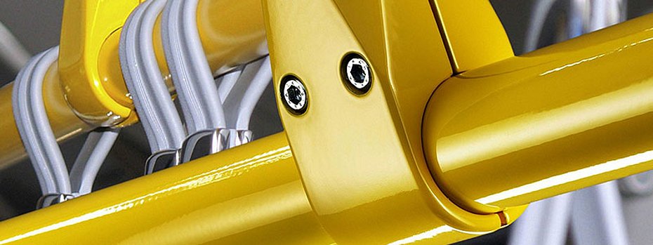 Aluminium-Rohrverbinder verschiedene Oberflächen