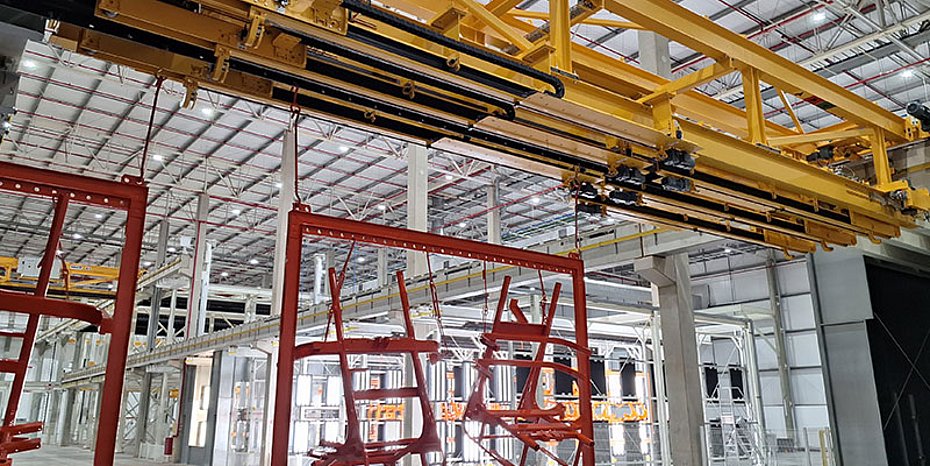 Fördertechnik Lackieranlage Landmaschinen Großteile