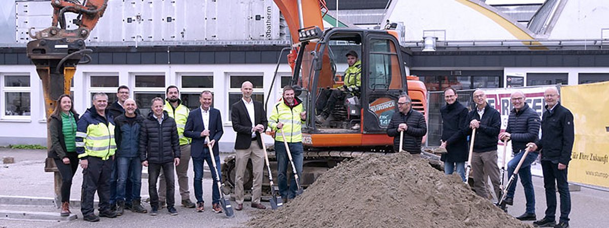 Freilacke Produkt Technologie Center Spatenstich Neubau