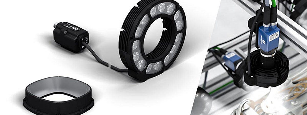 Wenglor Ringbeleuchtung Dunkelfeld-Aufsatz Oberflächeninspektion