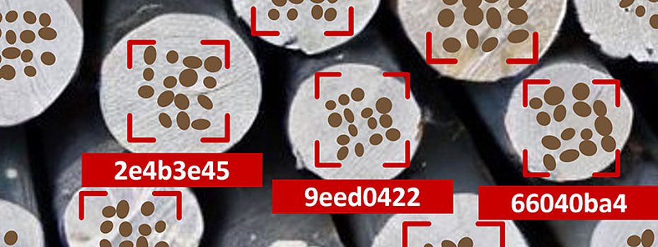 Bauteil-Kennzeichnung Stahlherstellung Massivumformung