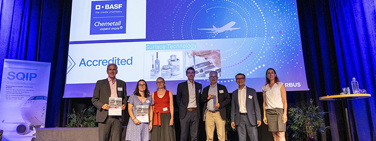 Airbus SQIP Award Chemetall Reiniger Dichtmassen Korrosionsschutz