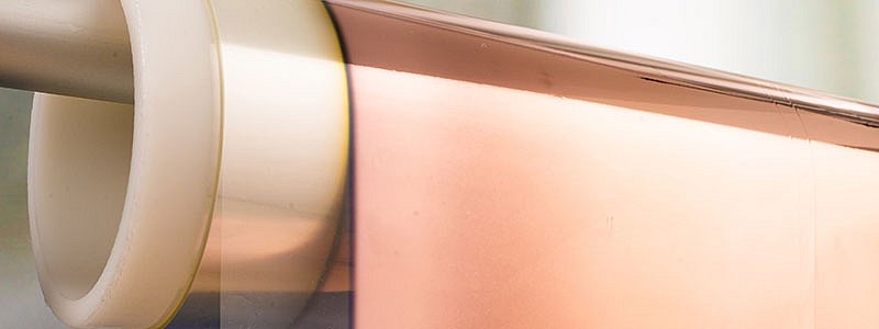 Metall-Polymer-Stromkollektoren Metallbeschichtung Rolle-zu-Rolle-Verfahren