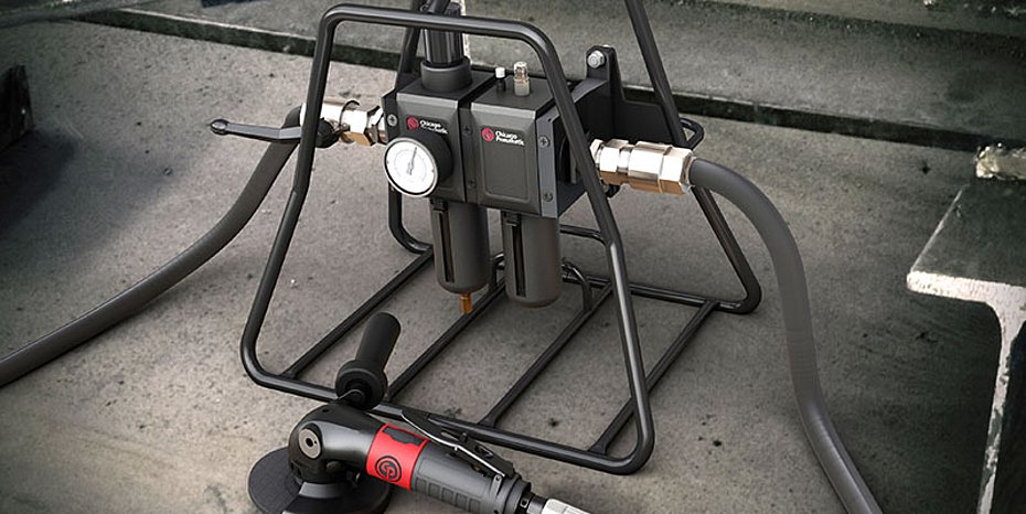 Neue Wartungseinheiten Druckluftleitung Chicago Pneumatic
