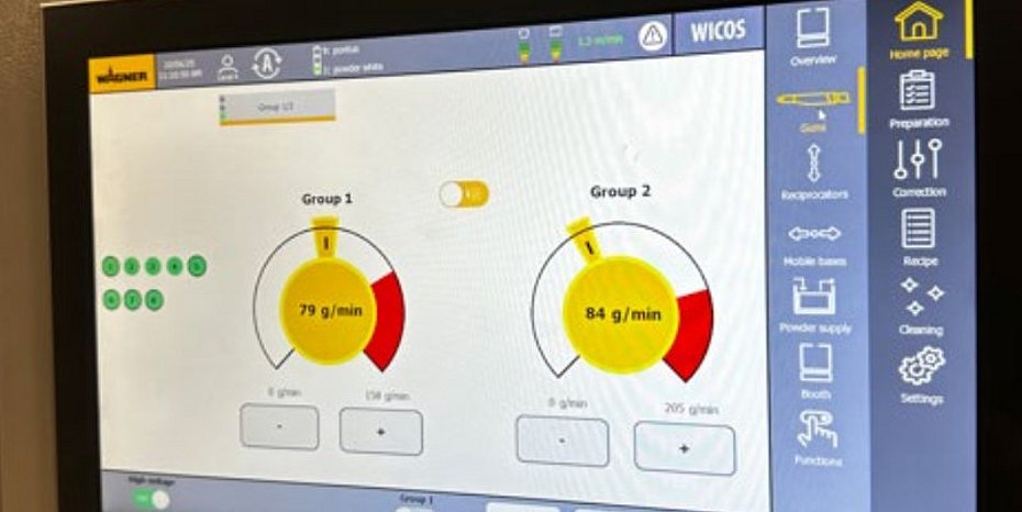 Pulverbeschichtungsanlage Aufzüge