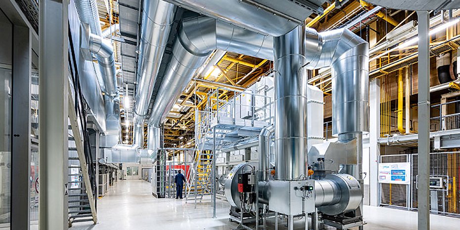 Wärmeerzeugung Lackiererei Thermalöl-System