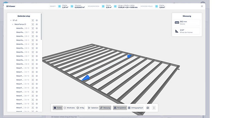 Lohnbeschichter 3D Echtzeit Preiskalkulation Surface Solutions