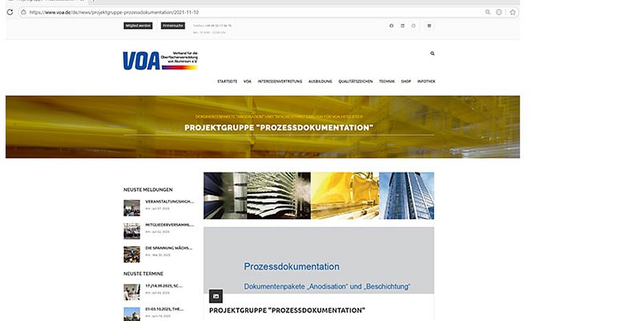 Praxistool Beschichtung VOA Prozessdokumentation Dokumentenpaket