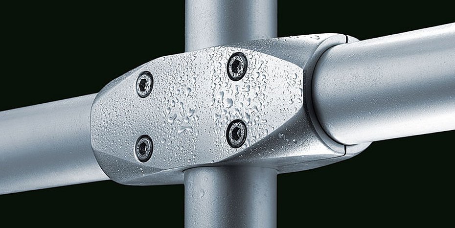 Aluminium-Rohrverbinder verschiedene Oberflächen