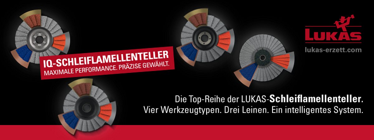 iQ-Serie Lukas-Erzett Schleiflamellenteller