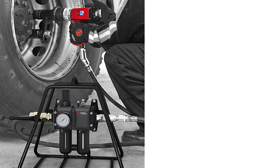 Neue Wartungseinheiten Druckluftleitung Chicago Pneumatic