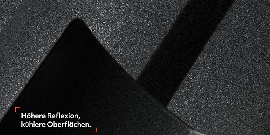 Pulverbeschichtung Infrarotstrahlung Reflektion Sonnenschutz Farbe