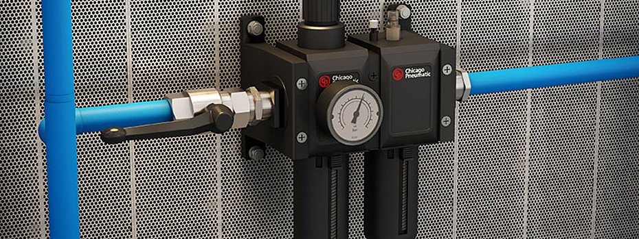 Neue Wartungseinheiten Druckluftleitung Chicago Pneumatic