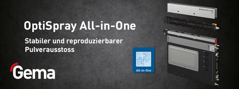 Gema OptiSpray All-in-One Pulverlack Applikationspumpe