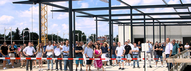 Häwa Richtfest Neubau Lackieranlage