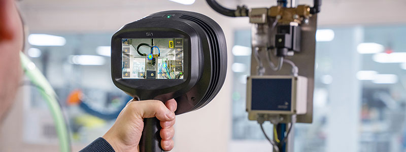 Flir Akustikkamera Druckluftlecks Erkennung