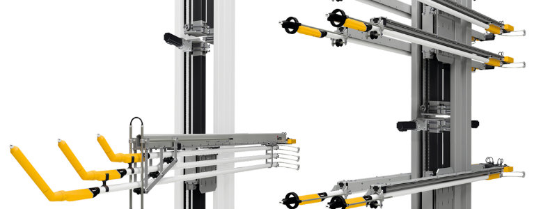 Gema Vertikalmodul Positionierung Pistolenachsen