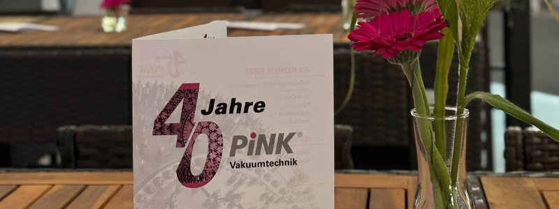 Pink Vakuumtechnik 40 Jahre Jubiläum